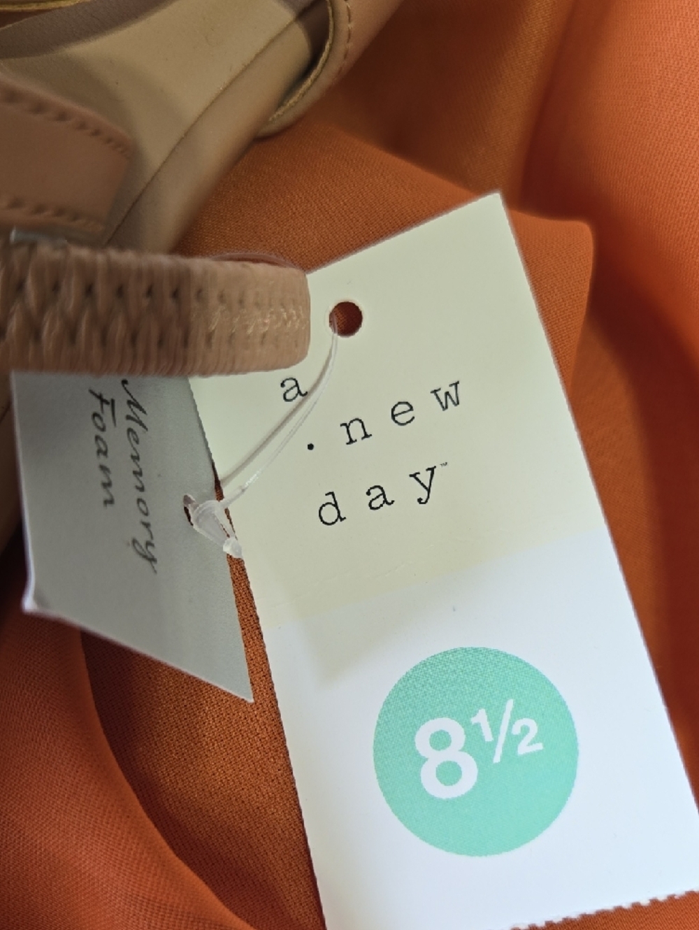 a new day Beige Slingback Memory Foam Flats - Picture 2 of 3